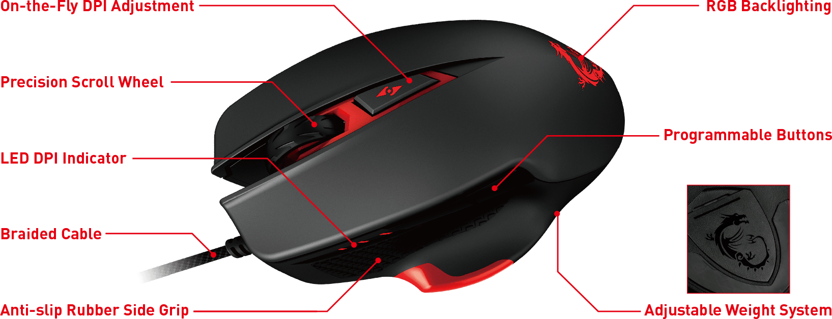 Electronics :: MSI DS300 Gaming Mouse